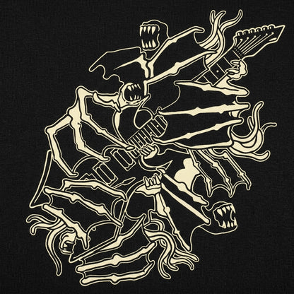 Bat Attack Bat Monster Shredding Electric Guitar detail