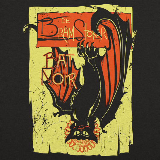 Bat Noir Vampire Art Nouveau Style graphic tee design