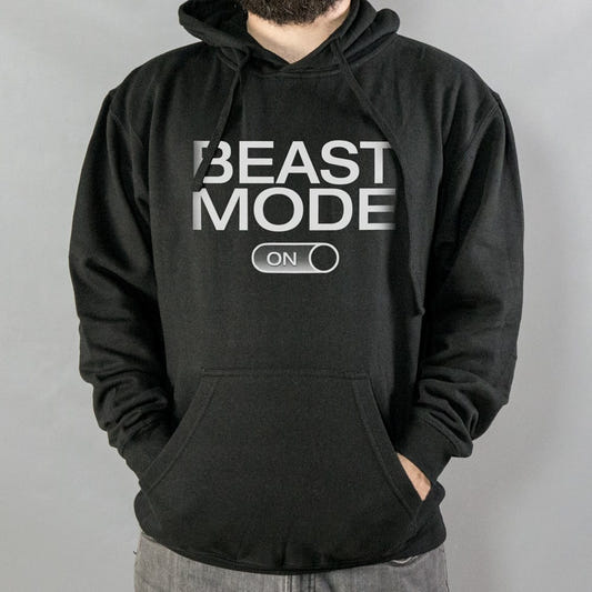 Beast Mode On Switch Workout Design graphic Hoodie in Black