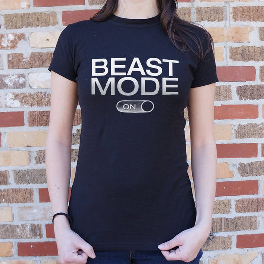 Beast Mode On Switch Workout Design graphic Women's T-Shirt in Midnight