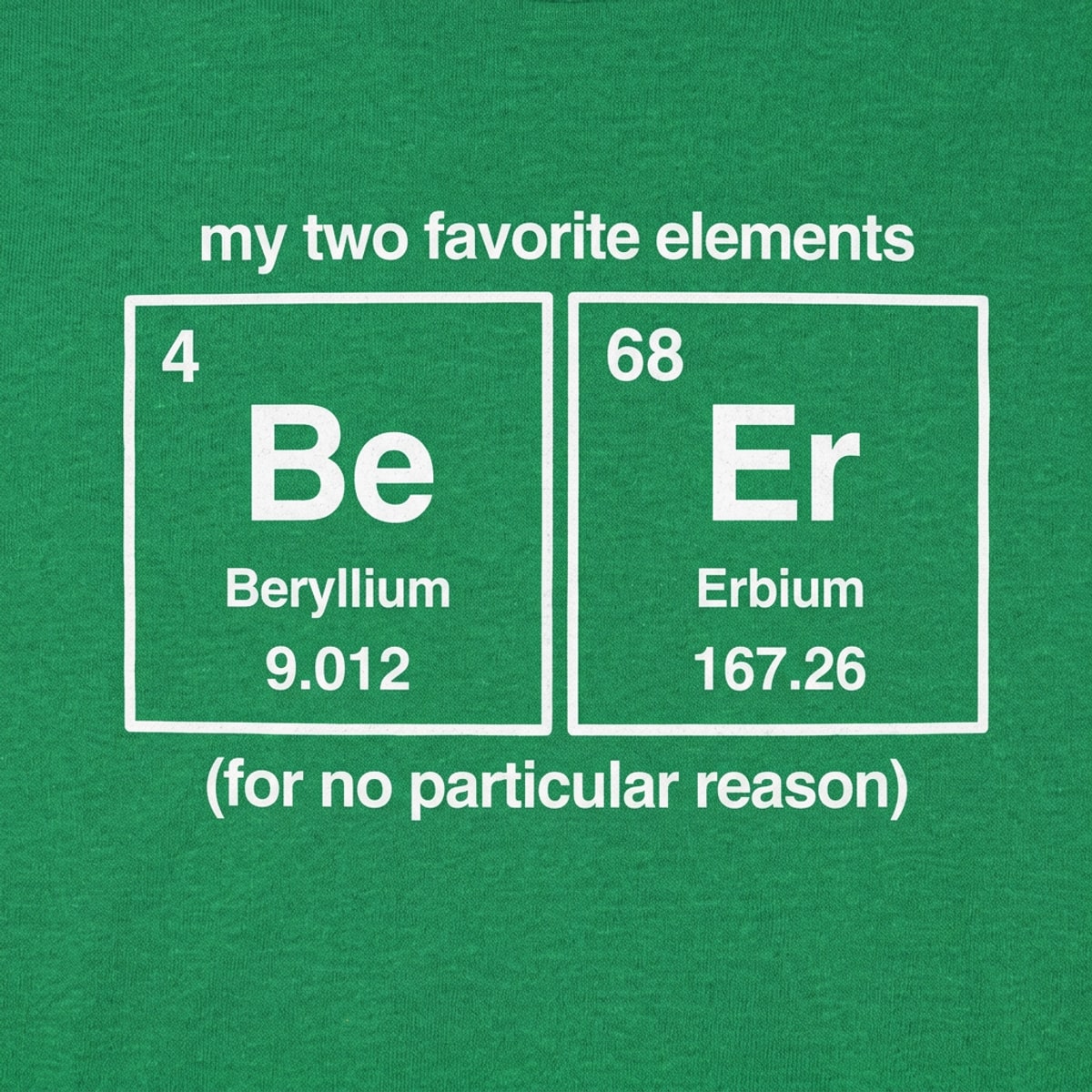 Beer Elements Periodic Table Beryllium Erbium Chemistry Pun detail