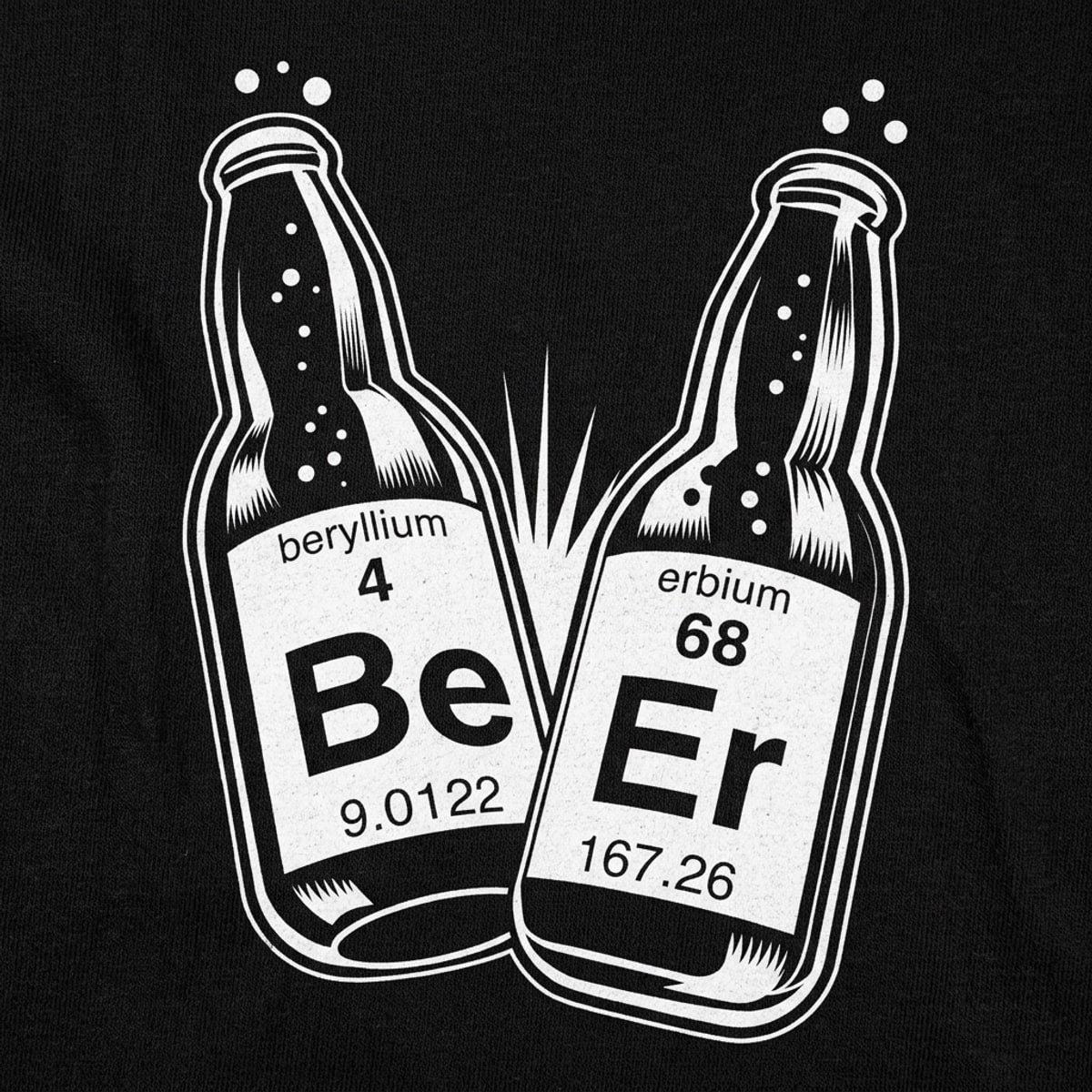 Beer Science Periodic Elements Beryllium Erbium Bottles detail