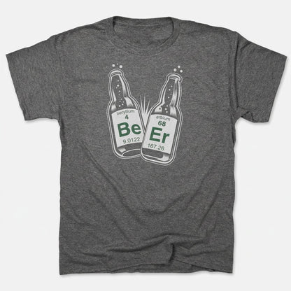 Beer Science Periodic Elements Beryllium Erbium Bottles in Charcoal Heather