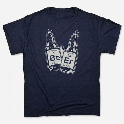 Beer Science Periodic Elements Beryllium Erbium Bottles in Navy Blue