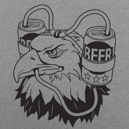 Beer Eagle Bald Eagle Wearing a Beer Helmet