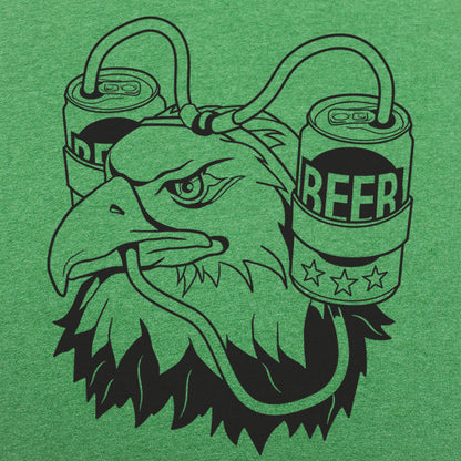 Beer Eagle Bald Eagle Wearing a Beer Helmet