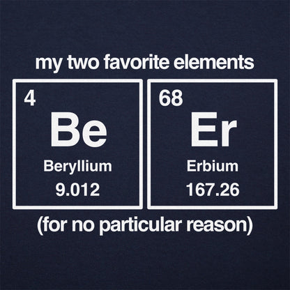 Beer Elements Periodic Table Beryllium Erbium Chemistry Pun