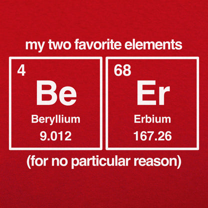 Beer Elements Periodic Table Beryllium Erbium Chemistry Pun