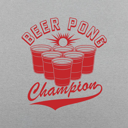 Beer Pong Champion with Red Cups Varsity Logo