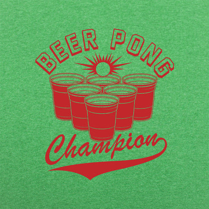 Beer Pong Champion with Red Cups Varsity Logo