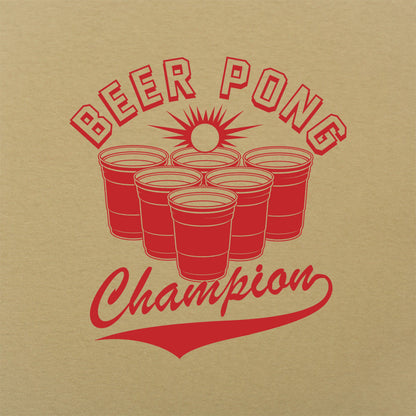 Beer Pong Champion with Red Cups Varsity Logo