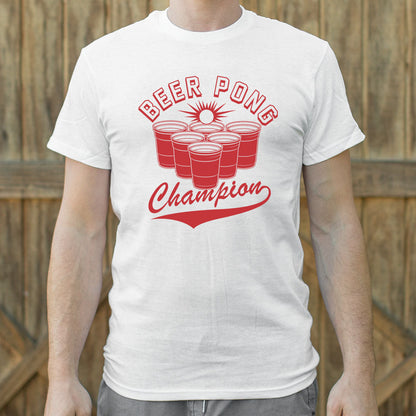 Beer Pong Champion with Red Cups Varsity Logo