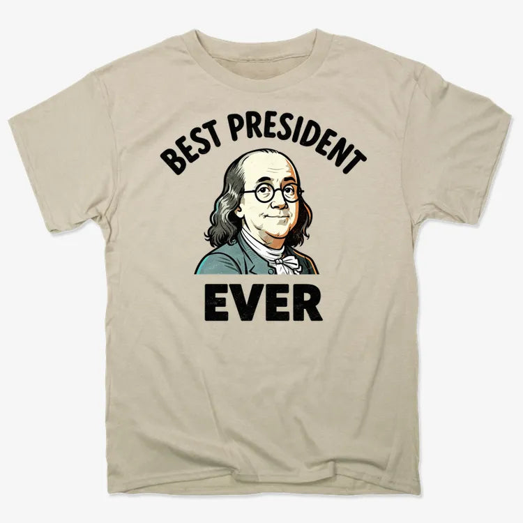 Ben Franklin - Best President Ever-Men's T-Shirt-Sand