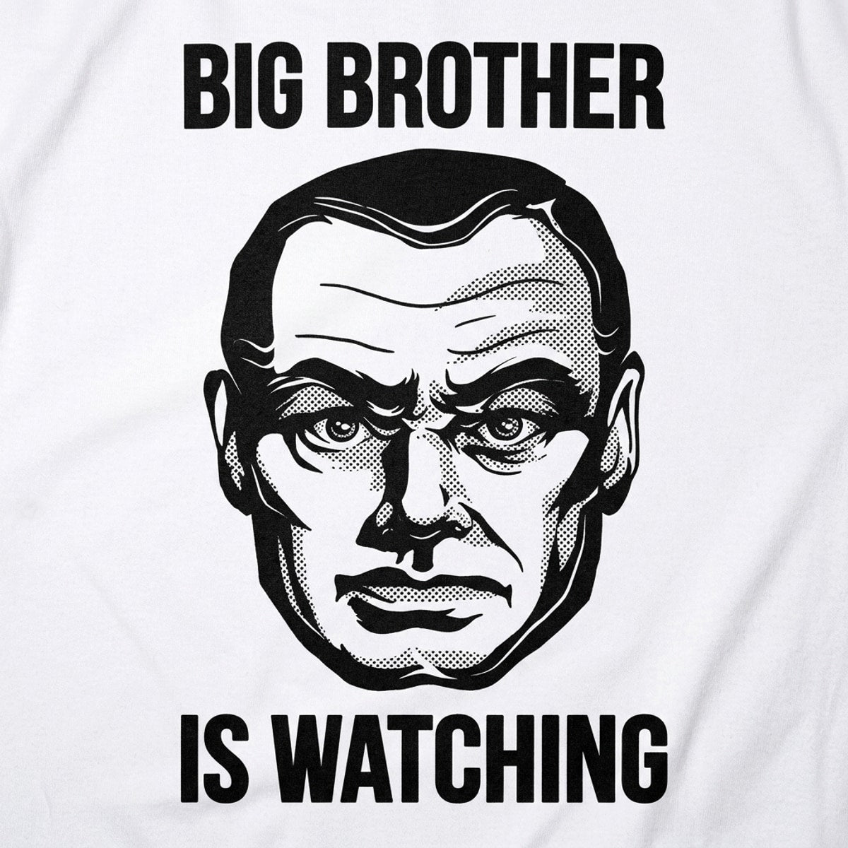 Big Brother Is Watching Dystopian Surveillance Face detail