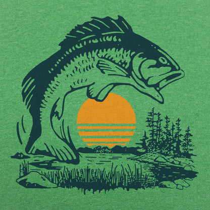 Big Bass Jumping at Sunset