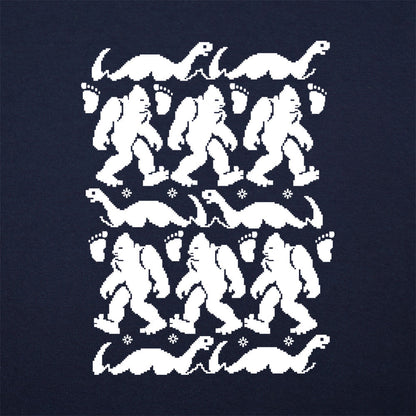 Bigfoot & Nessie Ugly Christmas Sweater Pattern