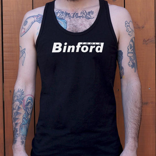 Binford Tools Retro Logo graphic Men's Tank Top in Black