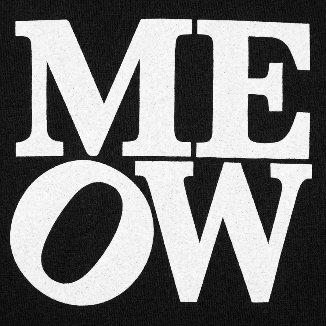 Meow Bold Typography Design detail