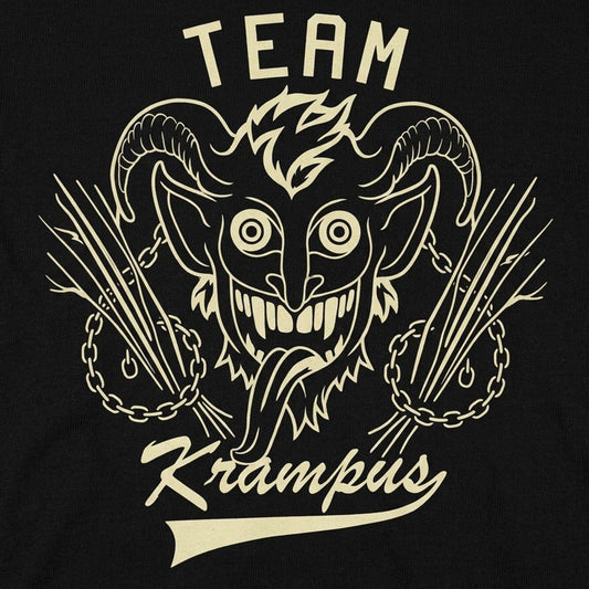 Team Krampus Horned Christmas Demon Graphic detail