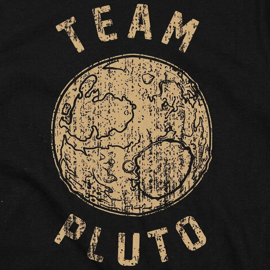 Team Pluto Dwarf Planet Grapgic detail
