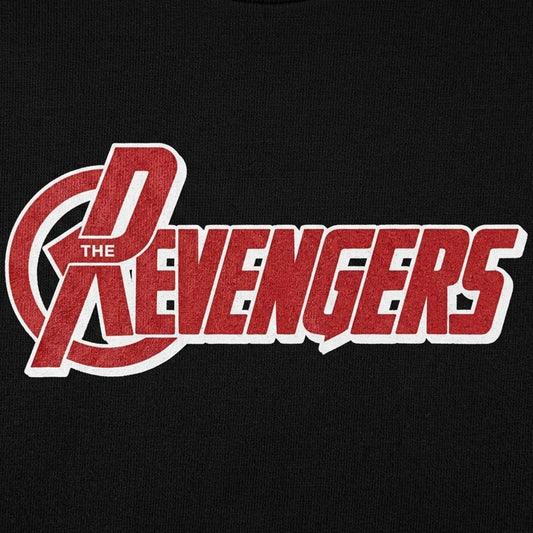 The Revengers Superhero Team Logo Parody detail