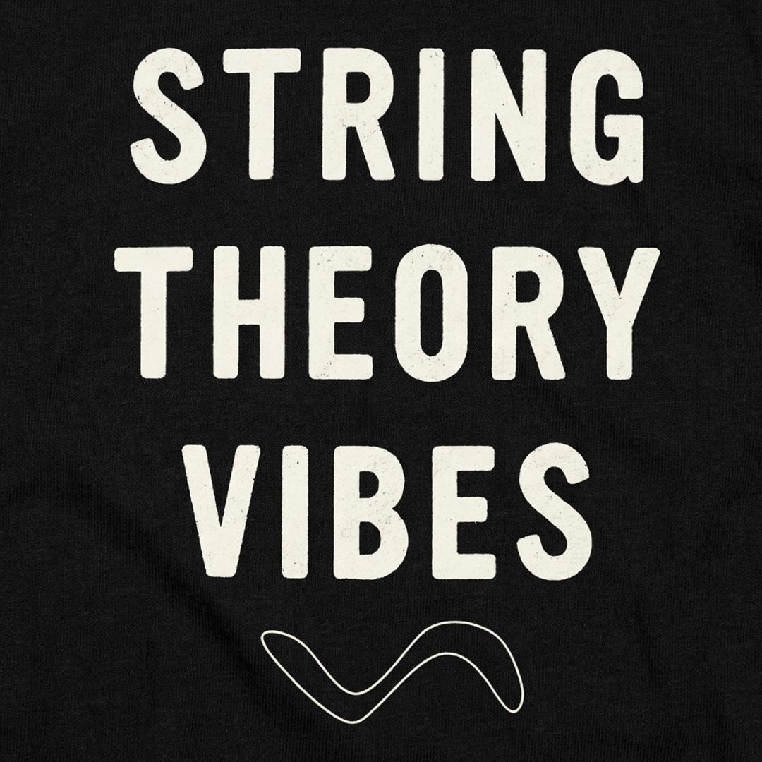 String Theory Vibes Physics Wave Design detail