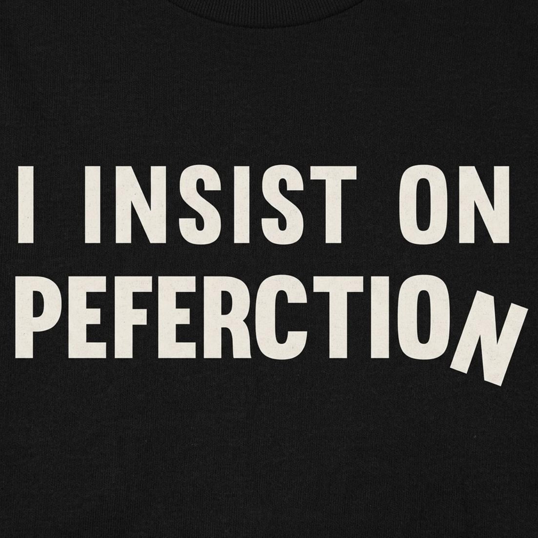 Insist On Perfection detail