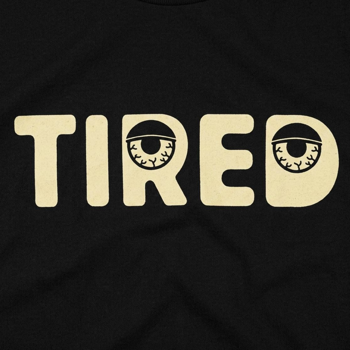 Tired with Sleepy Half Closed Eyes detail