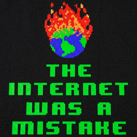 The Internet Was A Mistake Burning Pixel Earth detail