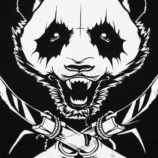 Black Metal Panda Graphic detail