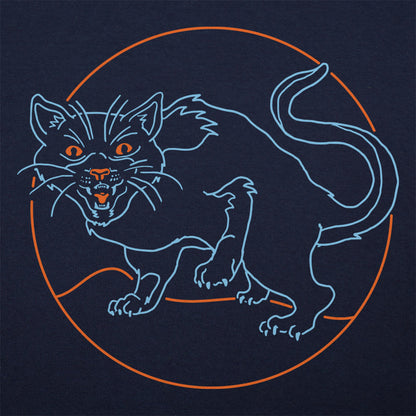 Black Cat Spooky Halloween Hissing Cat
