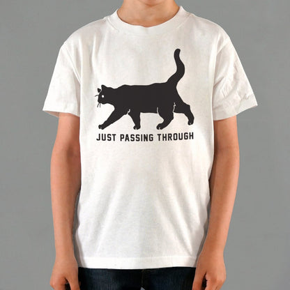 Black Cat Crossing Just Passing Through Superstition Design