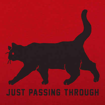 Black Cat Crossing Just Passing Through Superstition Design