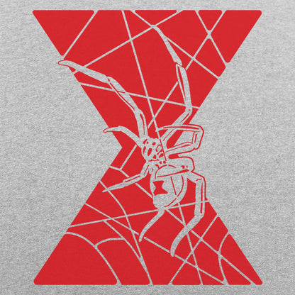 Black Widow Spider with Hourglass Web Design