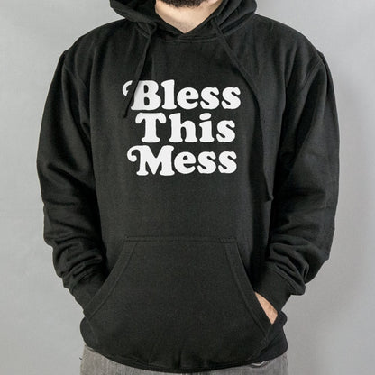 Bless This Mess Retro Typography Quote