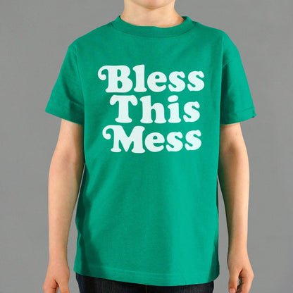 Bless This Mess Retro Typography Quote