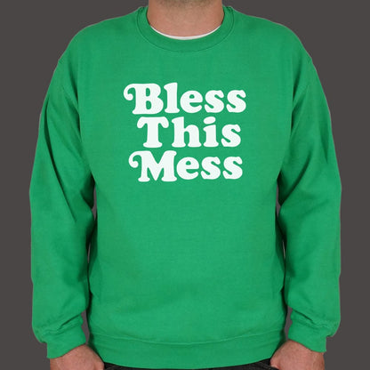Bless This Mess Retro Typography Quote