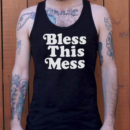 Bless This Mess Retro Typography Quote