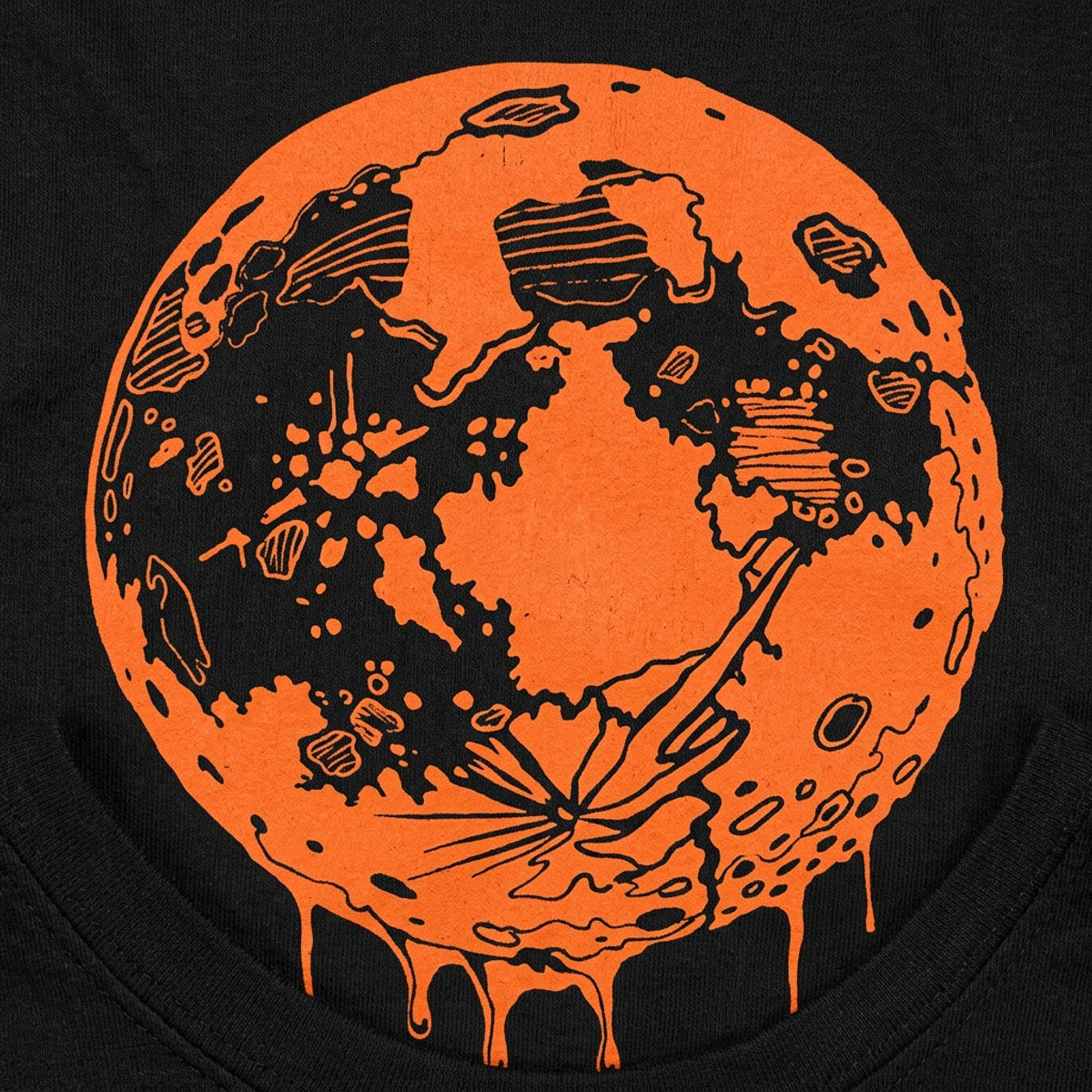 Blood Moon Dripping Orange Graphic detail