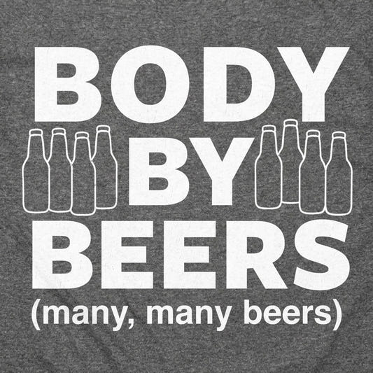 Body By Beers Many Many Beers with Bottles detail