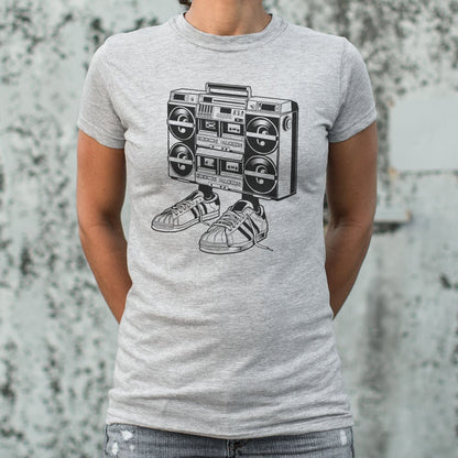 Boom Box Eighties Retro Boombox with Sneakers