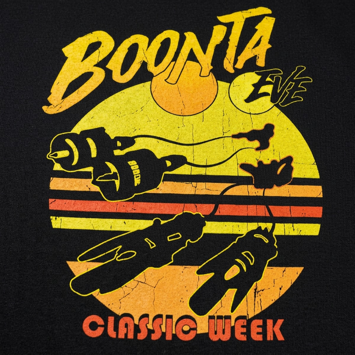 Boonta Eve Classic Week Podracers Retro Full Color Graphic detail