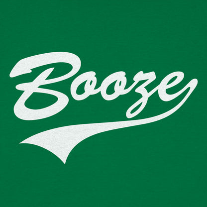 Booze Retro Varsity Script Sports Logo