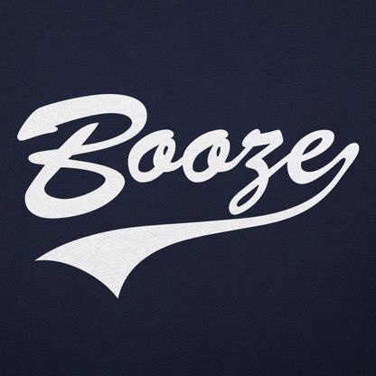 Booze Retro Varsity Script Sports Logo