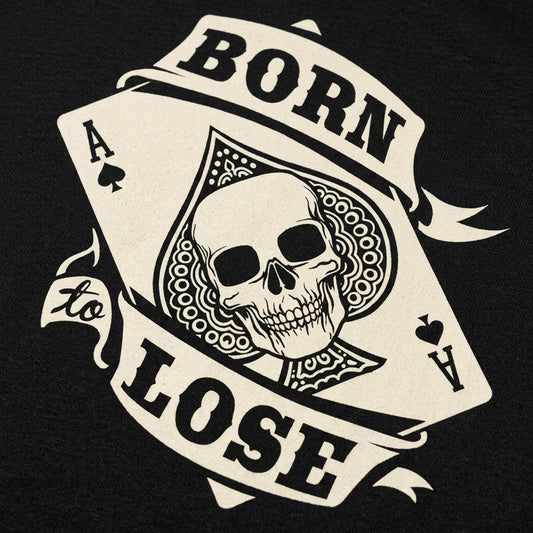 Born To Lose Skull Ace of Spades detail