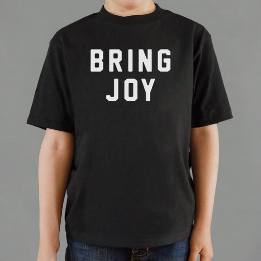 Bring Joy Inspired by the Spark Joy Tidying Trend graphic Kids T-Shirt in Black