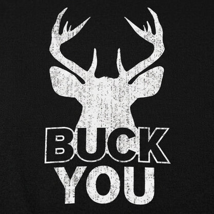 Buck You Deer Silhouette Wordplay detail