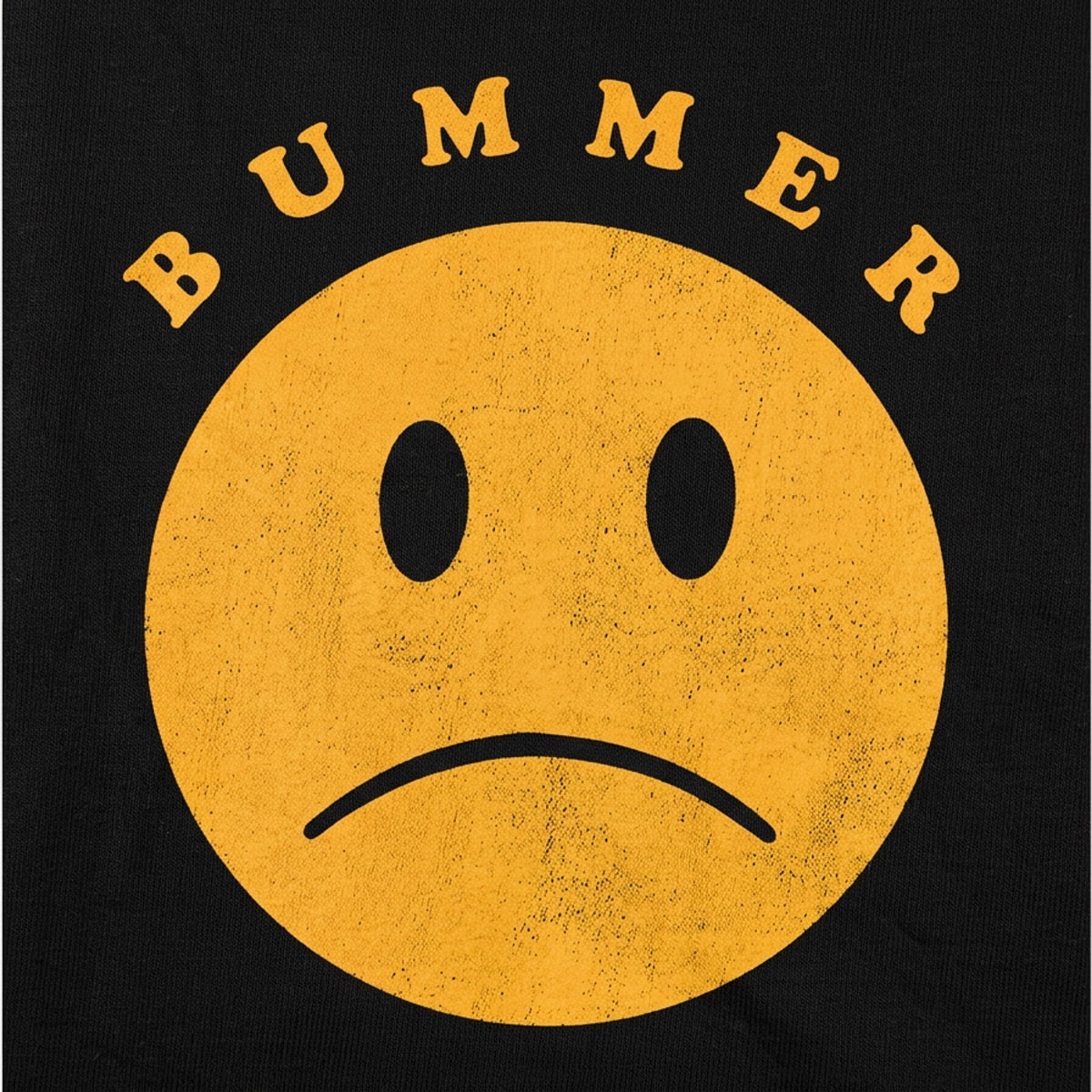 Bummer Yellow Sad Face Frowning Emoji detail