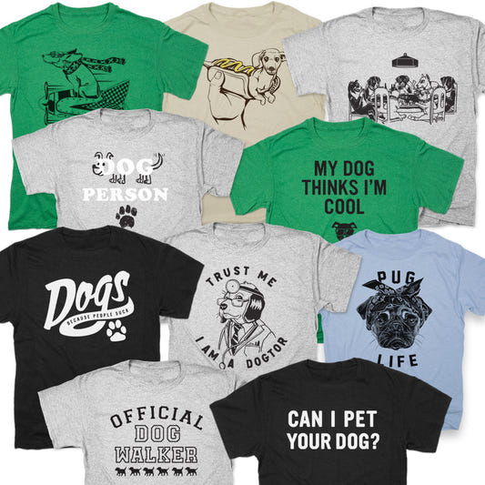 Dogs Bundle - 10 Funny Dog Lover Tees Pack graphic Unisex Heavyweight T-Shirt