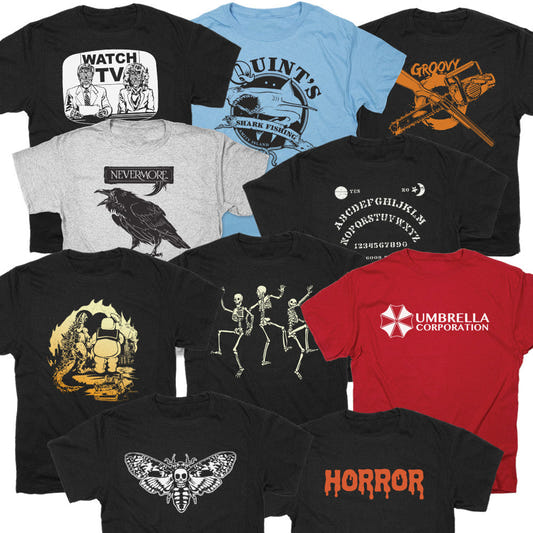 Horror Bundle Featuring Ten Best Selling Horror Designs graphic Unisex Heavyweight T-Shirt
